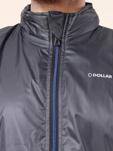 Image of Dollar Men's Polyester Solid Windcheater Jacket With Side Pockets