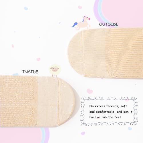 4 Pairs Baby Girl Boy Toddler Socks with Cute Ears Infant Newborn Calf Crew Sock Kids Ankle Socks2