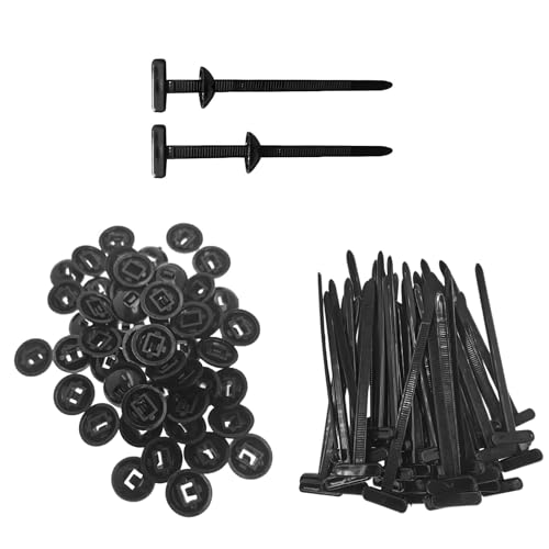 LISAPRO Hebilla Universal de Nailon para Bridas, 100PCS Cinchos de Plastico, Bridas de Plastico Autobloqueantes, Sinchos para Tolvas de Alta Resistencia para Reparación de Automóviles, Hogar, Exterior