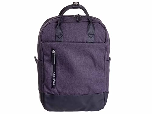 Franky Unisex Rucksack Cityrucksack Freizeitrucksack ca. 17,4 Liter 31 x 40 x 14 cm (B x H x T) - RS62-F (Black)