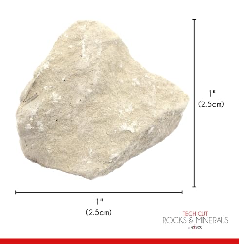 Image of EISCO 6PK Raw Limestone Chalk, Sedimentary Rock Specimens - Approx. 1 inch - Geologist Selected & Hand Processed - Great for Science Classrooms - Class Pack Labs