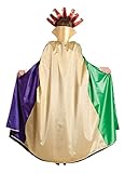 Con colores tradicionales Carnival Toys - Capa veneciana de satén y tafetán, 140 cm, multicolor (29031)