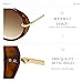 mosanana Trendy Oversized Big Aviator Retro 70s 2025 Sunglasses for Women Men Cute Vintage Fashion Large Pilot Shield Tortoise Gradient Brown Lens MS52478