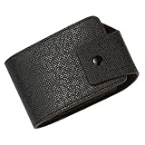 SHERCHPRY PU Leder Kartenhalter mit Mehrfachfächern Kleine Kompakte Kartenhülle Schwarzer Organizer für Ausweise und Kreditkarten Tragbare Multifunktionale Aufbewahrungstasche