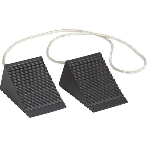 Ironton 2-Pk. of Compact Wheel Chocks - Solid Rubber