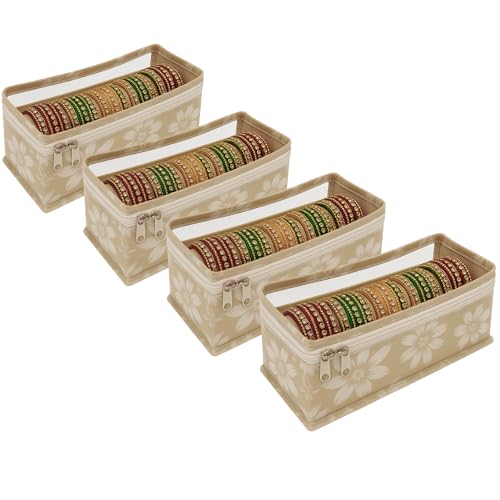 Image of PVC Single Rod Bangle Box Organizer for Women, Pack of 4