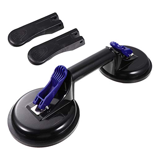 Wakauto Glass Suction Cup Moves Glass Tool Suction Cup Floor Window Heavy Duty Glass Elevator Vacuum Double Lift Aluminum Alloy