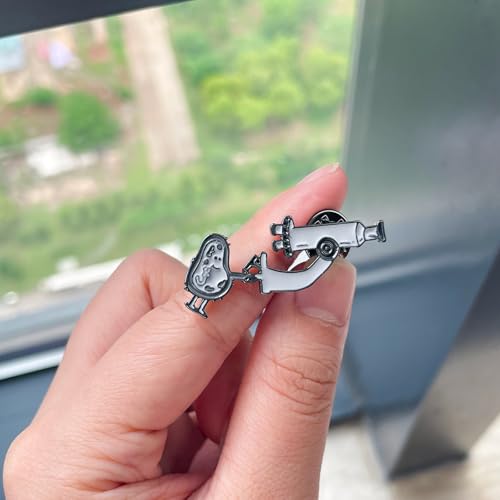 Image of Dr's gift Science Mouse Pins Brooch Lab Rat Doctor Pin Lapel Backpacks Badge Fun Biology Jewelry Gifts for Scientists Teachers Animal Researchers