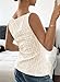 BLENCOT Women's Vest Top Sleeveless Slim Fitted Button Down Knit Vests Stretchy Textured Jacquard Tops for Going Out Fashion 2026 Beige Medium