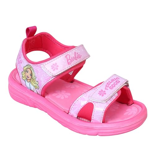 Image of Kidsville Official Barbie Printed Sandals For Kids Girls Anti-Skid Comfortable | Adjustable Double Strap Closure | Flexible & Lightweight Footwear for Baby