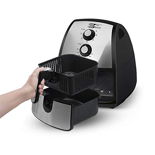 Fritadeira Sem Óleo Elétrica Midea Family Air Fryer Premium Inox 4 Litros (110)