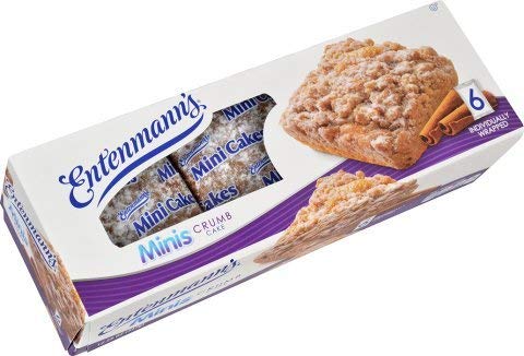 Entenmann's Mini Crumb Cakes Delicious 6ct Individually wrapped Snack 2 Boxes |