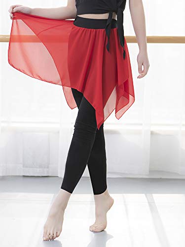 pedkit Leggings femininos 2 em 1 saia macia modal de chiffon calças assimétricas Slim Dance Yoga Pil