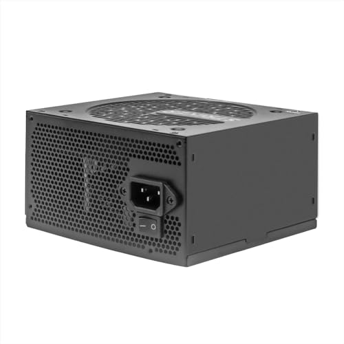 Nuwo Striker 550W Alimentatore ATX per PC Gaming 550 Watt 80+ Bronze, DC to DC, Ventola Silenziosa da 120mm, PFC Attivo, Cavi Piatti
