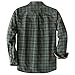 Dubinik® Mens Flannel Shirt Long Sleeve Button Down Plaid All Cotton Soft Brushed Flannel Shirt for Men Utility Casual Shirt Dark Green