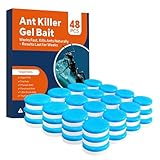 48 PCS Ant Killer Gel Bait Stations, Extra Strengthen Ant Bait Traps, Long-Lasting Effective Pest Gel for Carpenter Ants and Other Common Household Ants, No Mess Easy Use, Safe for Pets and Kids