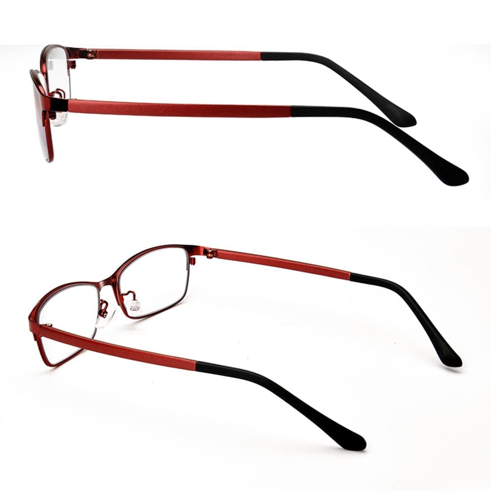 Okulary Do Czytania Blokujące Niebieskie Światło, Lekkie Damskie Okulary Do Czytania, Okulary Komputerowe Przeciwodblaskowe Przeciw Zmęczeniu Oczu/Red/.75