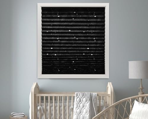 Redi Shade No Tools Original Printed Light Filtering Pleated Paper Shade, Galaxy, 36" W x 72" L, 4 Pack by Redi Shade - Image 3