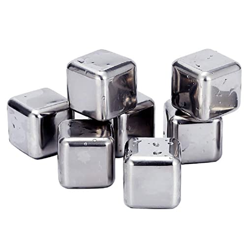 Whiskey Stones cubos de hielo reutilizables de acero inoxidable miniatura 2