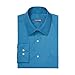 Van Heusen Men's Dress Shirt Regular Fit Poplin Solid, Deep Sea, 15.5