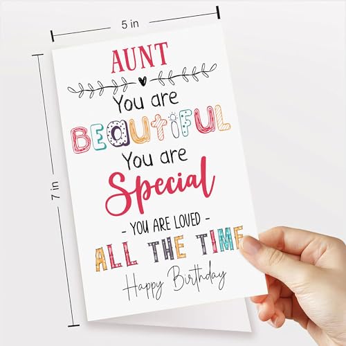 Popmazing Aunt You Are Beautiful You Are Special - Aunt Birthday Card thumb #2