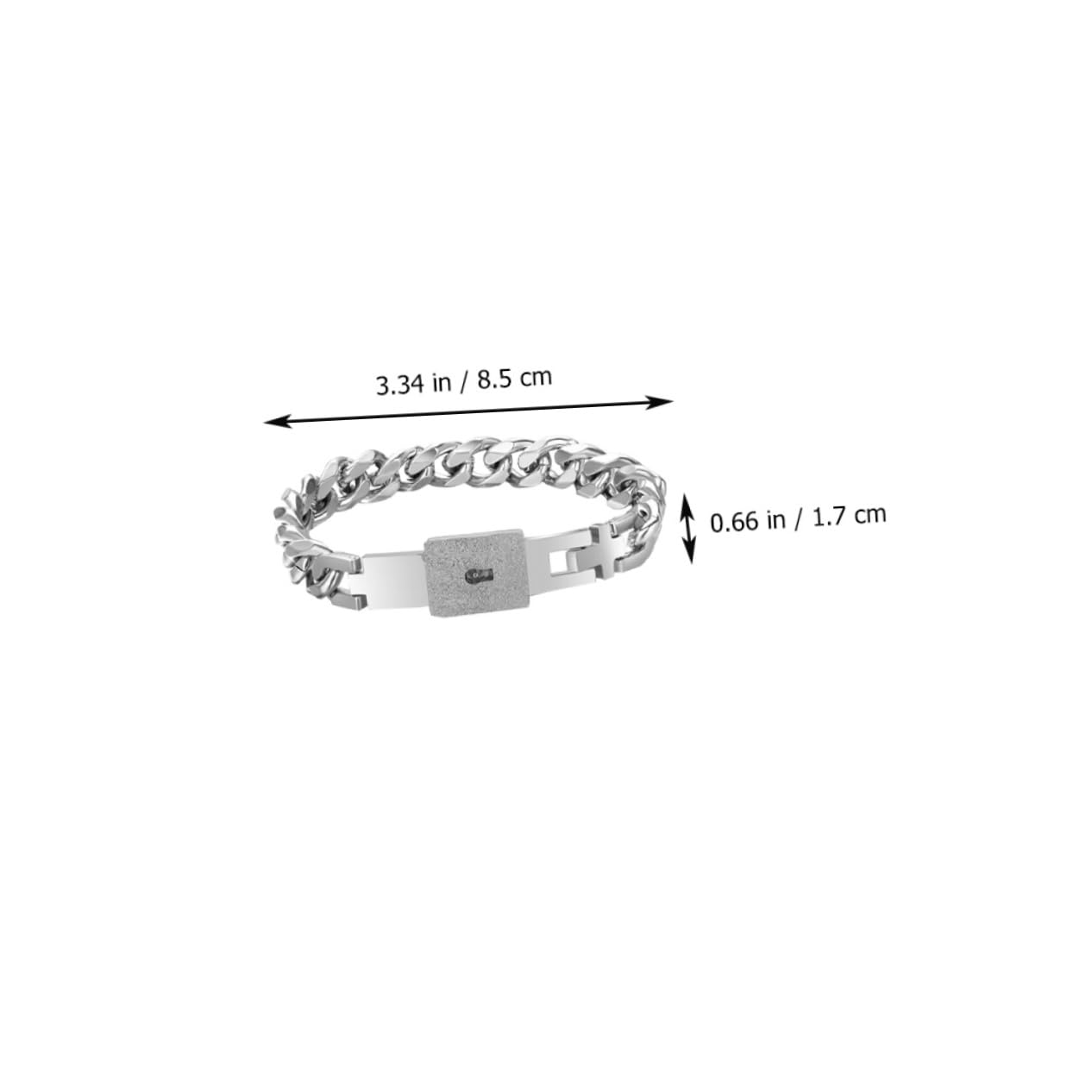 SHERCHPRY 3pares Pulsera Inoxidable Candado Para Parejas Joyería De Moda Para Mujeres y Hombres Día De San Valentín o