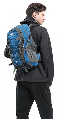 DCmount Wanderrucksack 40l Damen Herren Rucksack Wasserdicht Reiserucksack mit Regenschutz
