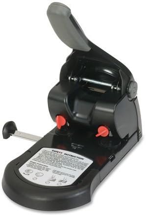 Two-Hole Punch, 65 Sheet Capacity, 1/4``, Black BSN62875 .supply.from:wrigleys_business_products