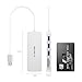LENTION USB 3.0 Hub with 3 USB 3.0 & SD/Micro SD Card Reader Adapter for Micro/SDXC/SDHC/SD/UHS-I Cards Compatible MacBook Air/Pro (Previous Generation), Surface, Chromebook, More (CB-H15, Silver)