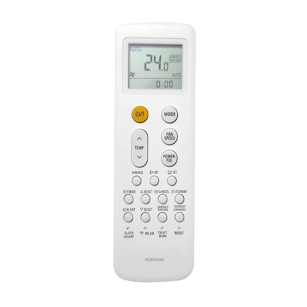 marman® Compatible OGeneral AC Remote AR-RRA2E Model 252 Suitable for 1 | 1.5 | 2 | Ton Split and Window Air Conditioner - Match Remote Key by Key with Existing Remote Control