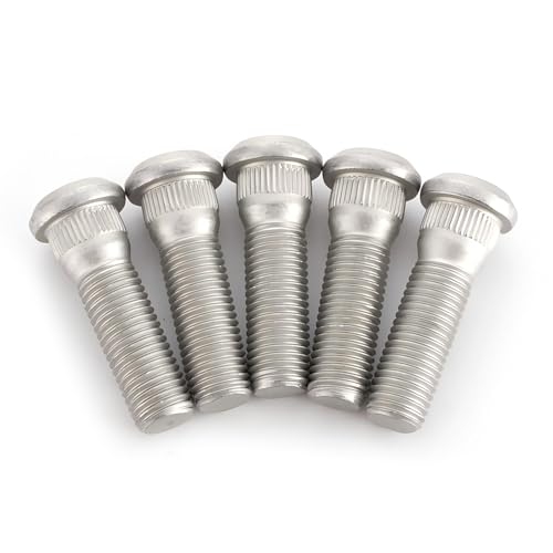 Zikefest 5PCS M12x1.5 Wheel Lug Bolts, 49mm Long Steel Lug Bolts, Car Wheel Studs Accessories, Compatible with Toyota Avalon Camry Corolla Prius RAV4 Sienna Pickup Lexus, OEM#610-266 90942-02049
