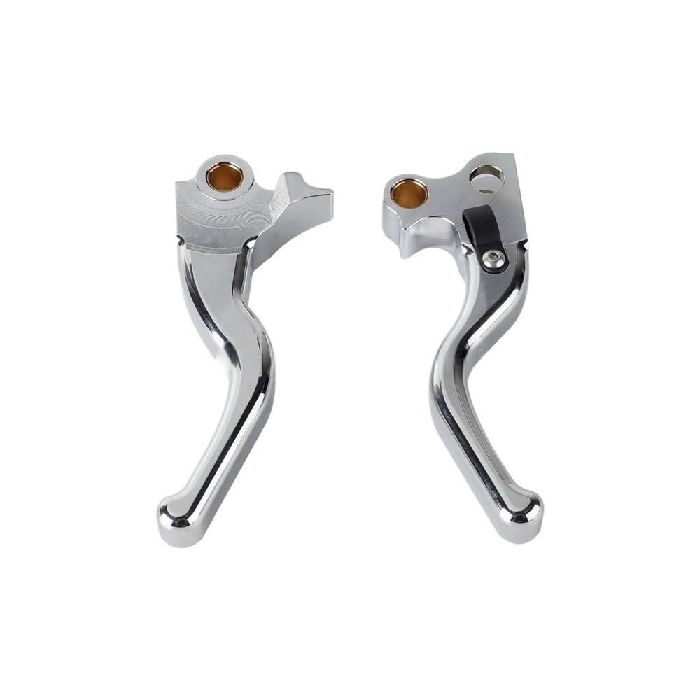 Wghposqtj 3-F Chrome Hand Brake Clutch Levers Brake Lever Clutch Levers Set Front Handlebar Control For Touring Electra Glide Cl&Assic Fltr Flht Flhx