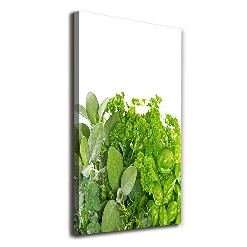 Tirages sur toile Tulup Premium Peintures sur Toile Vert Herbes 60x120cm