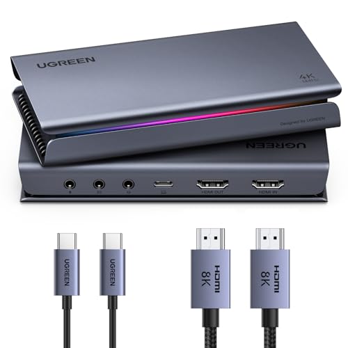 UGREEN Tarjeta de Captura de Video HDMI 2.1 4K 144Hz en Bucle USB 3.2 Gen 2