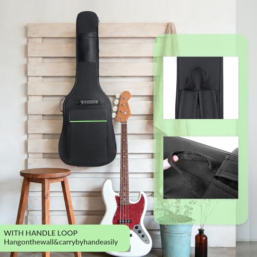 Muscab 39 Inch Electric Guitar Bag 7mm Padding Waterproof Electric Guitar Case, Electric Guitar Gig Bag Backpack with Neck Strap and Pockets, Black by Muscab - Image 7