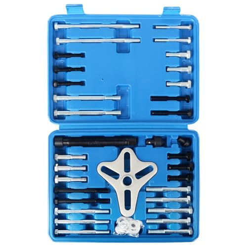 DAYUAN 46 TLG Universal Lenkrad Abzieher harmonische Balancer Abzieher Satz Lager Ausdrücker 2/3-Armig inkl. Tragekoffer
