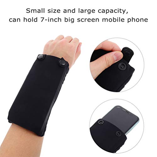 BESPORTBLE 2 peças de pulseiras para celular, bolsas de braço para smartphones de até 7 polegadas, ó