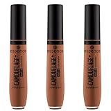 essence CAMOUFLAGE+ MATTE concealer, Nr. 230, Nude, langanhaltend, mattierend, abdeckend, matt, vegan, ölfrei, ohne Parabene, ohne Mikroplastikpartikel, 3er Pack (3x8ml)