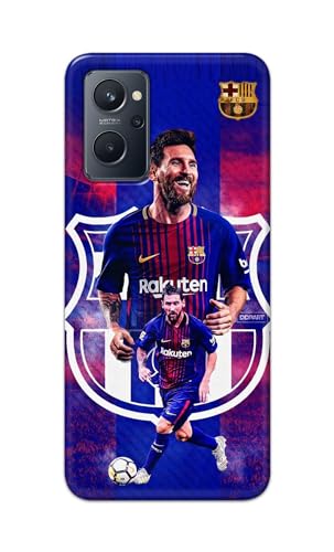 Image of Printed Hard Back Cover Case for Realme 9i 4G Back Cover (Famous Football Player) -1111