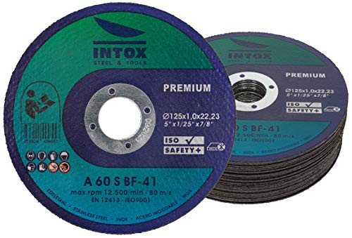 INTOX Lot de 25 disques à tronçonner