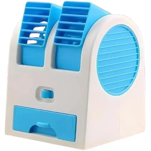 Mini AC Portable Air Cooler USB and Battery Operated Dual Bl