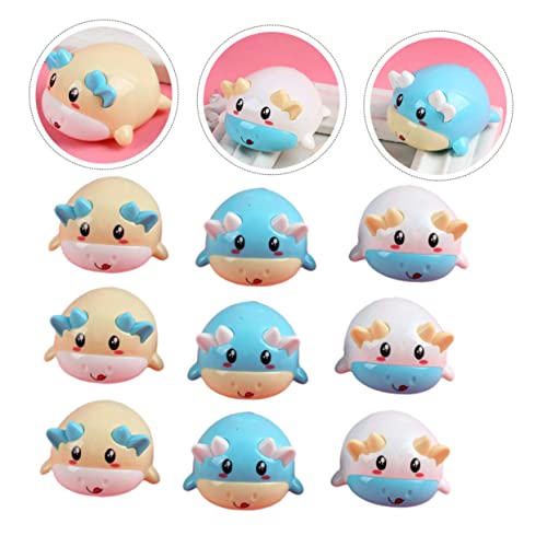 TOYANDONA 10 Pcs Carrinho De Vaca Brinquedo Playset De Caminhão De Veículos Carro Movido a Fricção V