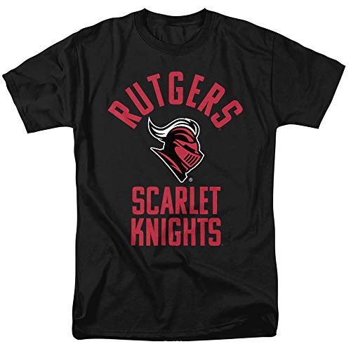 Rutgers University Official Large Unisex Adult T-Shirt, Black, X-Large
