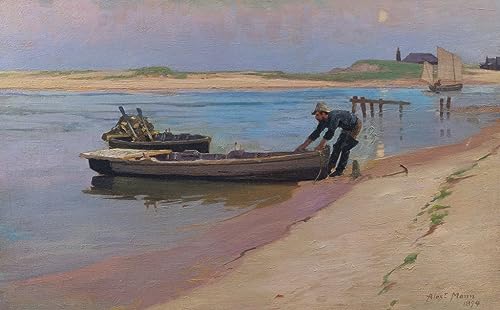 Lienzo El fin del día de Alexander Mann con Acabado de Alta Fidelidad para Despachos 60x90