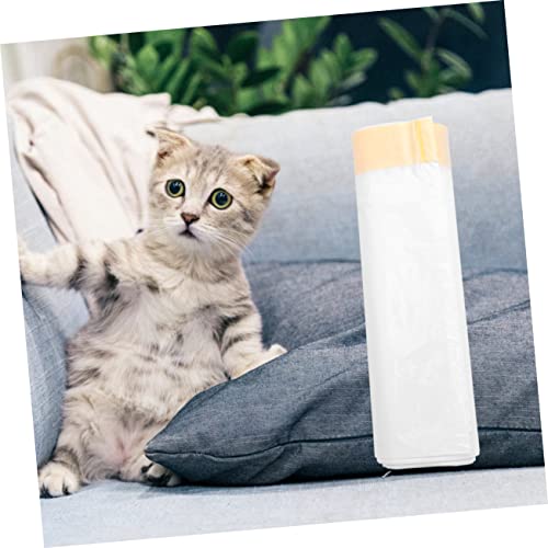 3 Rolos sacos de lixo com cordão areia de gato de pellets bolsa de armazenamento de areia de gato bo