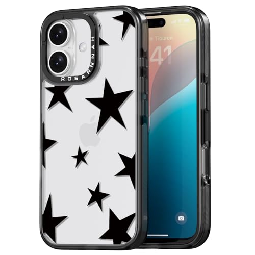Coque iPhone 16 antichoc Rosarnnah 2m motif étoile pour look tendance