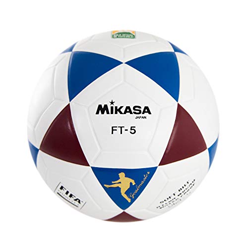 MIKASA FT5 FQ BR, Ballon Footvolley Mixte Adulte, Blanc/Bleu/Rouge 5