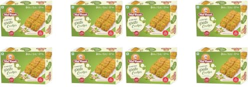 Image of Midbreak No Added Sugar Pista Delight Biscuits 300g (Pack of 8) | Rich Pistachio Cookies | Low Glycemic, High Fiber | Wholesome Healthy Snacking