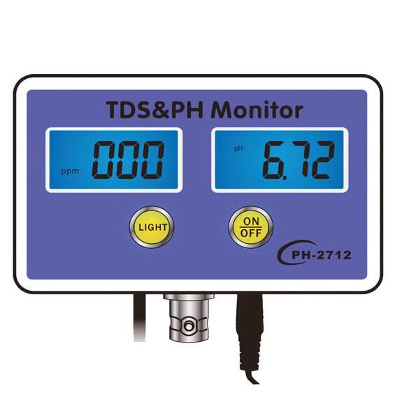Aquarium Water Quality Detector TDS&PH Monitor Aquarium Long-Term Monitor PH Tester Meter