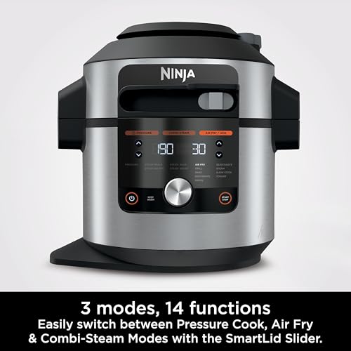 Image of Ninja Foodi Max 14-in-1 Smartlid Multi-Cooker, 7.5 Litre Capacity, Black /Grey